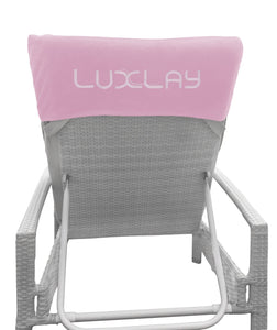 premium sun lounger beach towel - pink