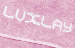 premium sun lounger beach towel - pink
