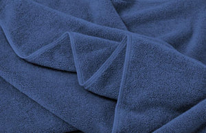 premium sun lounger beach towel - dark blue