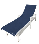 Load image into Gallery viewer, premium sun lounger beach towel - dark blue
