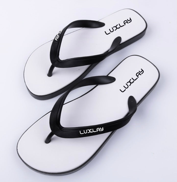 LUXLAY flip flops - black & white